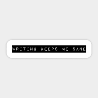 Author Poet Writing Mind Crazy Humor Sticker